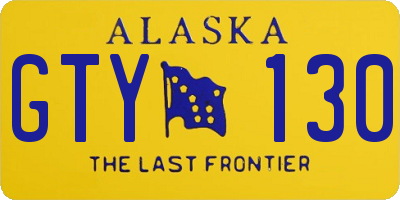 AK license plate GTY130