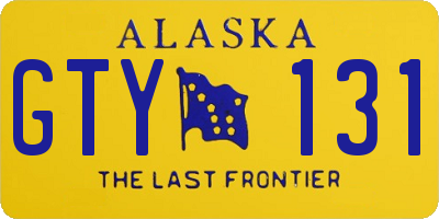 AK license plate GTY131