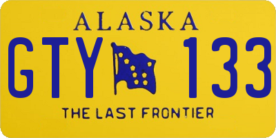 AK license plate GTY133