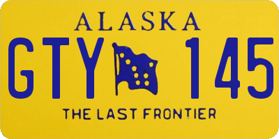 AK license plate GTY145
