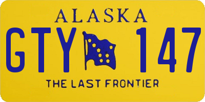 AK license plate GTY147