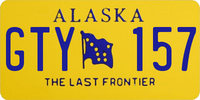AK license plate GTY157