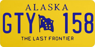 AK license plate GTY158