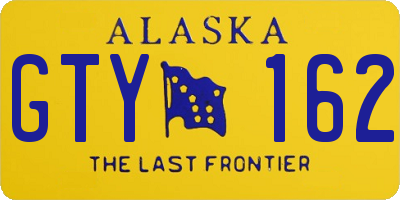 AK license plate GTY162