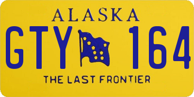 AK license plate GTY164