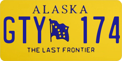AK license plate GTY174