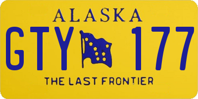 AK license plate GTY177