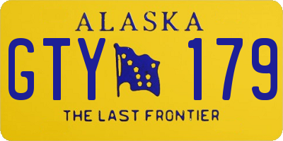 AK license plate GTY179