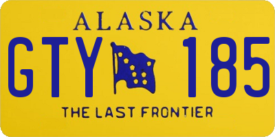 AK license plate GTY185