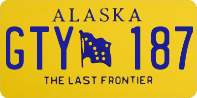 AK license plate GTY187