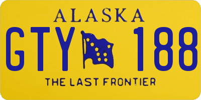 AK license plate GTY188