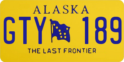AK license plate GTY189