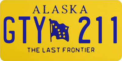 AK license plate GTY211