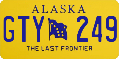 AK license plate GTY249