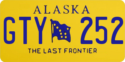 AK license plate GTY252