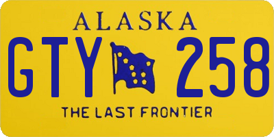 AK license plate GTY258