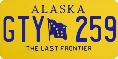 AK license plate GTY259