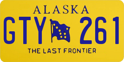 AK license plate GTY261