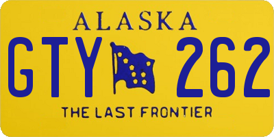 AK license plate GTY262