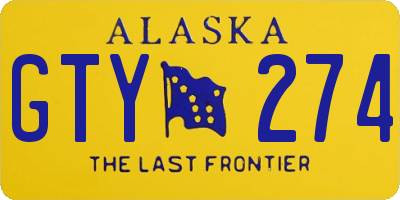 AK license plate GTY274
