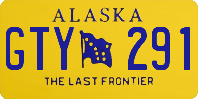 AK license plate GTY291
