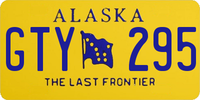 AK license plate GTY295