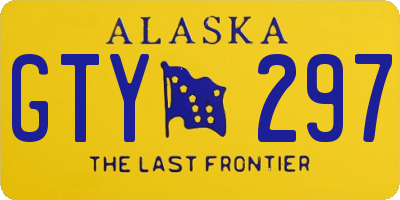 AK license plate GTY297