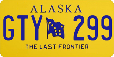 AK license plate GTY299