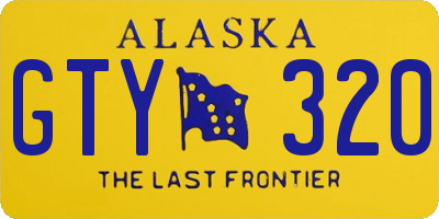 AK license plate GTY320
