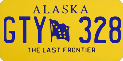 AK license plate GTY328