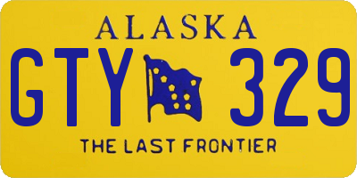 AK license plate GTY329