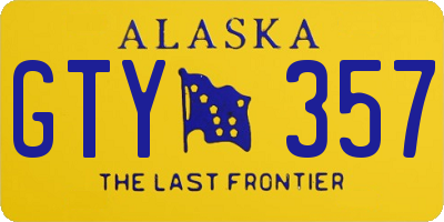 AK license plate GTY357