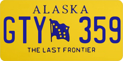 AK license plate GTY359