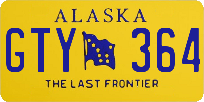 AK license plate GTY364