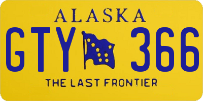 AK license plate GTY366