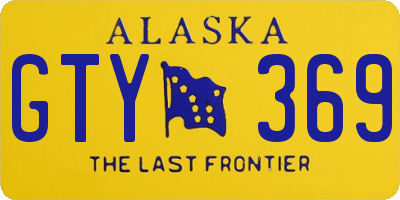 AK license plate GTY369