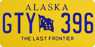AK license plate GTY396