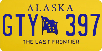 AK license plate GTY397