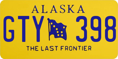 AK license plate GTY398