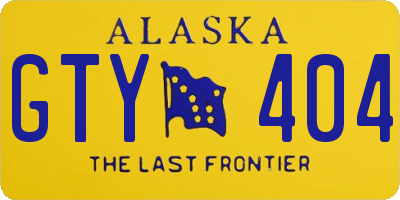 AK license plate GTY404