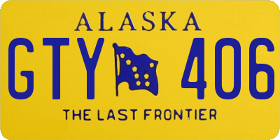 AK license plate GTY406