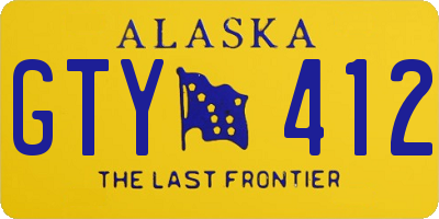 AK license plate GTY412