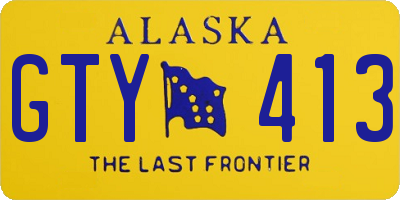 AK license plate GTY413