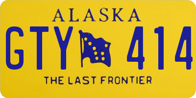 AK license plate GTY414