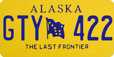 AK license plate GTY422
