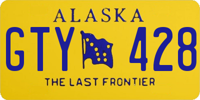 AK license plate GTY428
