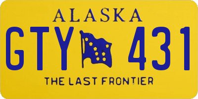 AK license plate GTY431