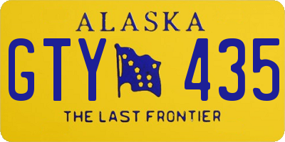 AK license plate GTY435