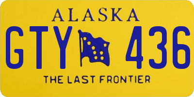 AK license plate GTY436