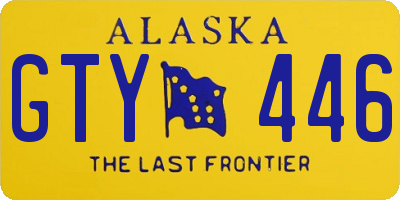 AK license plate GTY446
